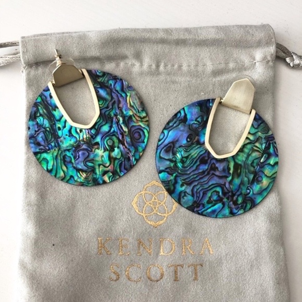 {Kendra Scott} Abalone Diane Statement Earrings